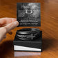 To My Phantom Flame | Full Moon | Men's Cross Bracelet | Halloween Gift
