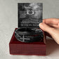 To My Phantom Flame | Full Moon | Men's Cross Bracelet | Halloween Gift