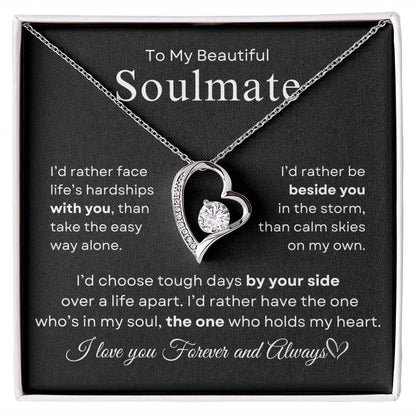 For My Beautiful Soulmate | Forever Love Necklace