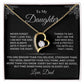 To My Daughter | Forever Love Necklace | Silver Message