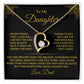 To My Daughter | Forever Love Necklace | Gold Message