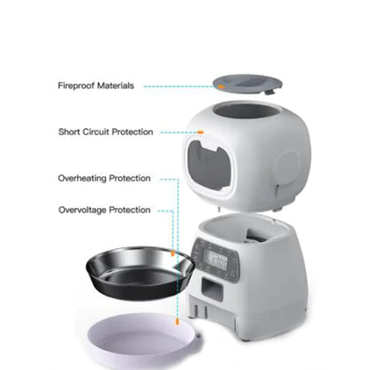 Smart Food Dispenser | Programmable Timer & Voice Message Recording